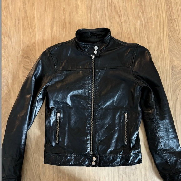 Gap Women's Leather Moto Jacket - Picture 1 of 4